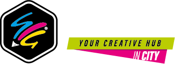 santoro creative hub in city logo
