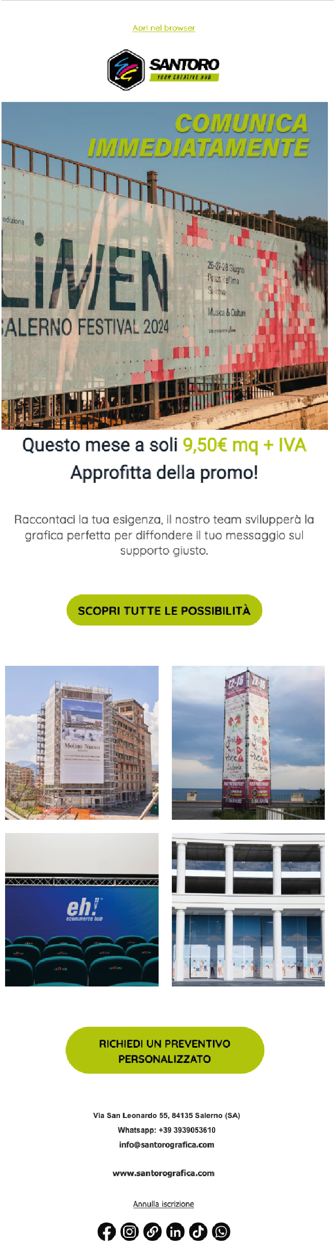 Newsletter email marketing: come creare una newsletter aziendale 3 esempio newsletter promo